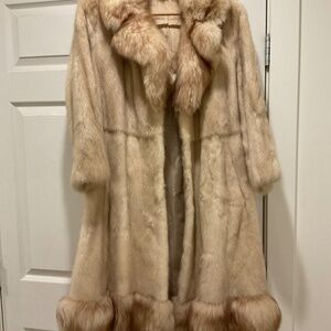 Elegant Cream Fur Coat